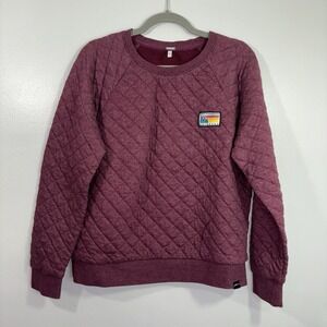 Techstyles Colorado Quilted Sweater Womens Size Large Comfy Cozy Warm